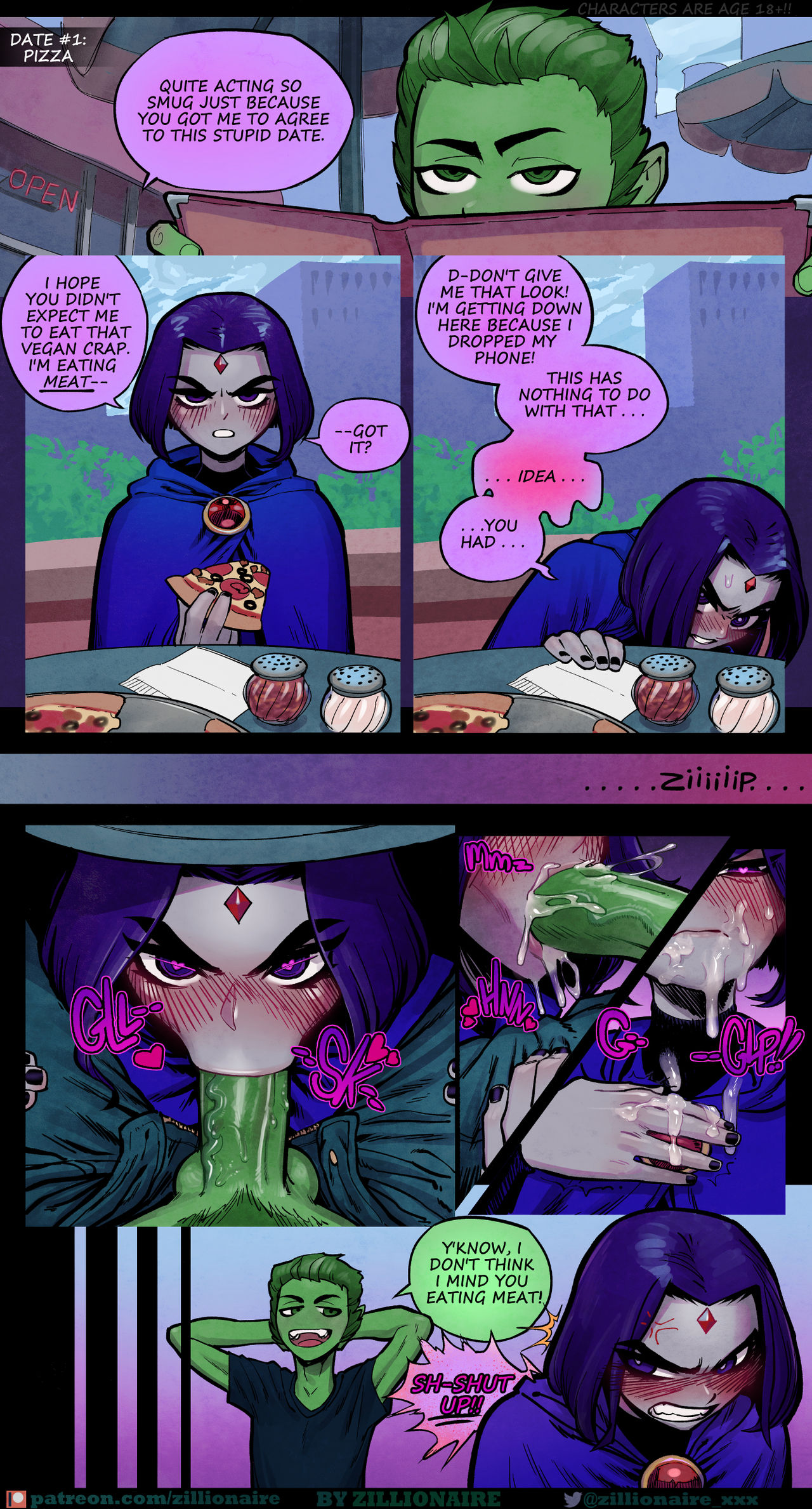 Teen Titans- Berast Boy x Raven Dates [Zillionaire]